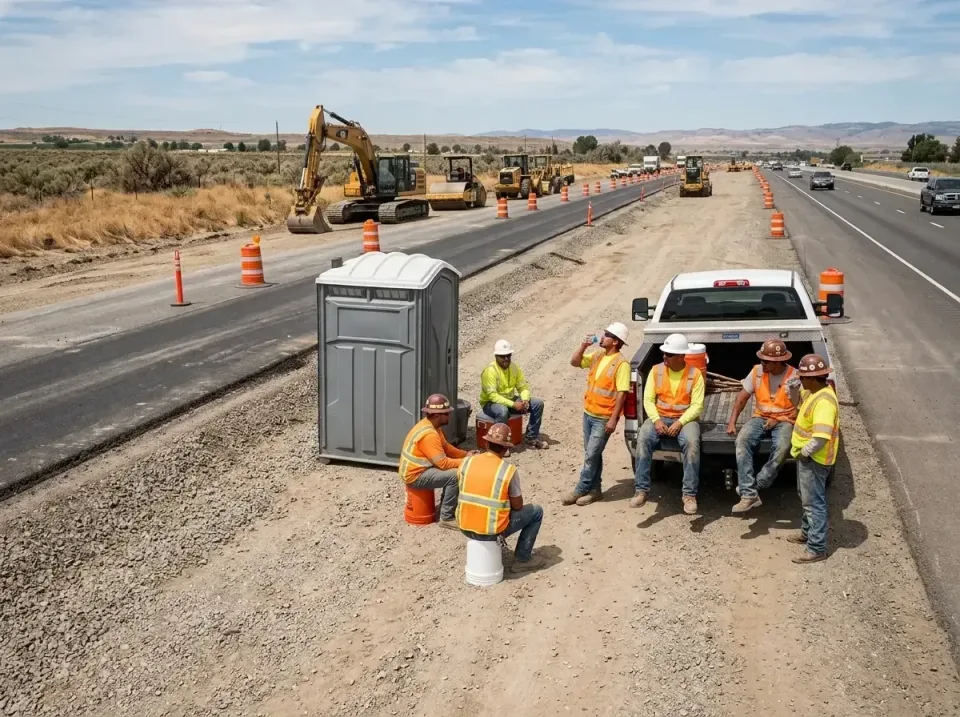 highway-road-construction-crew-007 — frequently asked questions, Porta Potty and Restroom Rentals in Newberg, OR